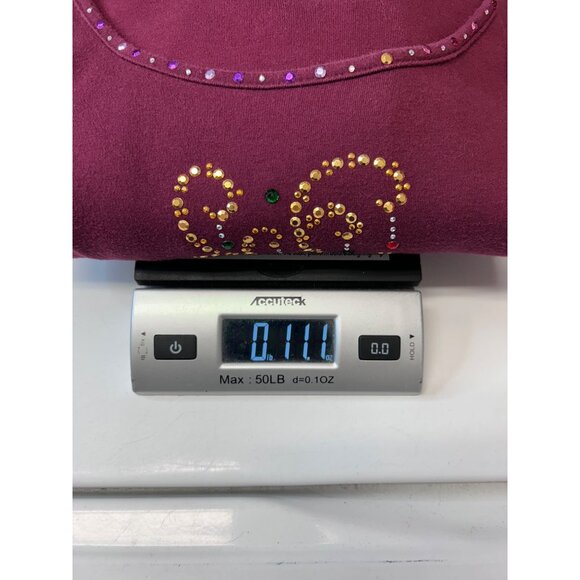 Quacker Factory Women’s Holiday Reindeer Top With Rhinestones Burgundy Wine 2X - Picture 10 of 10